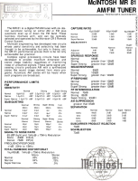 McIntosh MR-81 - Brochure 